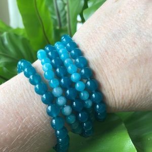 Beautiful Apatite beaded bracelet